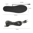 thumbnail image 5 of sunsanly USB Rechargeable Heated Insoles Cuttable Washable Electric Heating Insoles Winter Foot Warmers for Camping Hunting Fishing Skiing Hiking Sports, 5 of 7