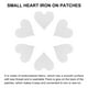 thumbnail image 4 of Uxcell Corazones Parches Blanco Parche Termoadhesivo Bordado Aplique 2.8x2.68 Pulgadas Reparación de Ropa Mochila 10Pcs, 4 of 6