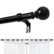 thumbnail image 1 of Barra de cortina Joydeco ajustable de 72 a 144 cm, color negro, resistente, 1 of 8