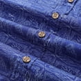 thumbnail image 5 of Yiume Casual Hawaiian Shirt Blue Stylish Shirt For Men Short Sleeve Button-down Shirt Affordable Shirt, 5 of 8