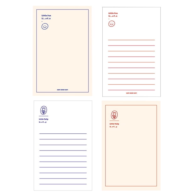 Paquete de 4 libros de notas, manual, libro de palabras, libro de planes para llevar a cabo