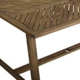 thumbnail image 4 of Manor Park Outdoor Modern Dining Table, Dark Brown, 4 of 7
