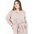 thumbnail image 4 of Vestido Camisero Roman Fashion Tallas Extras 4341 Beige 38, 4 of 6
