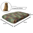 thumbnail image 2 of Geometric Pet Bed, Abstract Grunge Pattern with Folk Rainbow Ornament Squares Distressed Backdrop, Resistant Pad for Dogs and Cats Cushion with Removable Cover, 24" x 39", Multicolor, by Ambesonne, 2 of 4