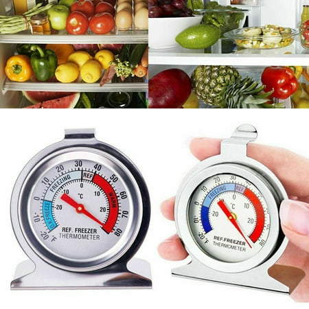 

2PC Tool Hanging Thermometer Refrigerator 2PCS Stainless Fridge Home Steel Gauge Freezer Thermometer Home Garden Tools