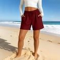 thumbnail image 2 of SBYOJLPB Summer Shorts for Women Running Shorts High Waisted Fitness Shorts with Pockets, 2 of 6
