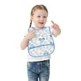 thumbnail image 5 of 1Pc Bibs, Soft Yet Strong Baby Bibs, Baby Bibs for Eating, Comfort Toddler Bibs, Lightweight Baby Apron Machine Washable Feeding Bibs Baby-Safe Smock, Easy to Clean, Baby Feeding Essentials, Sky Blue, 5 of 7