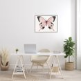 thumbnail image 2 of Stupell Industries Soft Pink Butterfly With Splatter Patterned Wings Animals & Insects Painting Gray Framed Art Print Wall Art, 24 x 30, 2 of 7