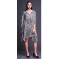 thumbnail image 3 of Bimba Robe Midi de Détente pour Femmes, Tenue de Plage, TG-3X, Bleu Lavande, 3 of 5