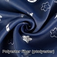 thumbnail image 2 of Relax love 2pcs Star Printed Curtains,Blackout Eyelet Polyester Room Curtain,Navy Blue, 2 of 8