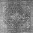 thumbnail image 1 of Ahgly Company Indoor Square Medallion Gray Traditional Area Rugs, 6' Square, 1 of 1