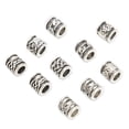 thumbnail image 3 of Cuentas De Tubo De Pelo Nórdico, Abalorios Para Hacer Cuentas De Barba Vikinga, Aleación Simple Antigua Para Pulsera DIY Para Collar DIY Para Barba ANGGREK Otros, 3 of 8