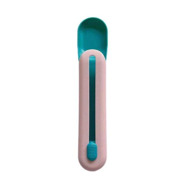 Exprimidor de tiras para gatos, alimentador de alimentos líquidos para perros y mascotas, suministro para comer (azul + rosa)