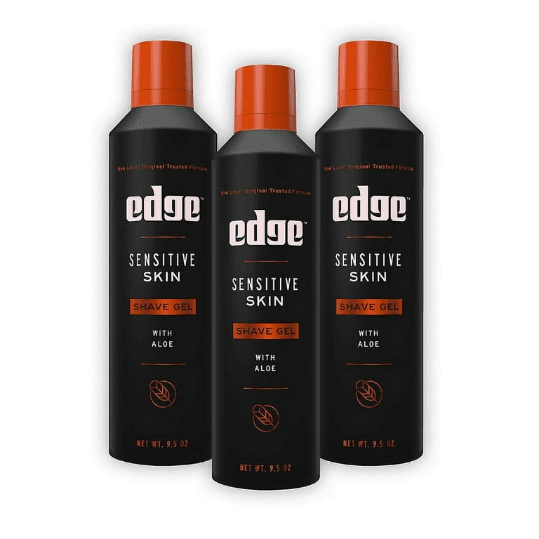 EDGE Sensitive Skin Shave Gel, 9.5 oz, Aloe and Vitamin E