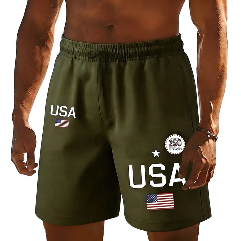 DHFJKG Mens Shorts Celebrate America's 250Th Anniversary US
