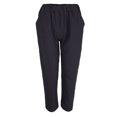 thumbnail image 2 of Pantalones Harem De Cintura Alta De Sólido Suelto Para Mujer Con Bolsillos S Gris SG Sunnimix Pantalones de lino de algodón de las mujeres, 2 of 8