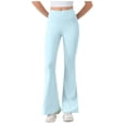 thumbnail image 2 of WXLWZYWL Flare Leggings for Women Seamless High Waisted Yoag Pants Bootcut Wide Leg Loose Fitted Trousers, 2 of 6