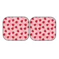 thumbnail image 3 of Uemuo Strawberry Printed 2 PCS Car Windshield Sun Shade, Auto Sun Heat and UV Rays Blocker, Foldable Automotive Front Window Sunshade Protector, 3 of 7