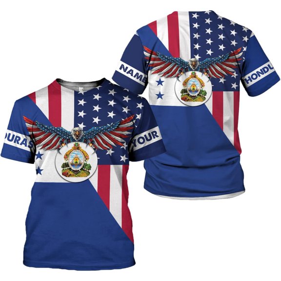 Personalized Honduras Shirt Honduras Flag Shirts for Men & Women Honduran Pride Tshirt Camisas Honduras T Shirts (T-shirt, S)