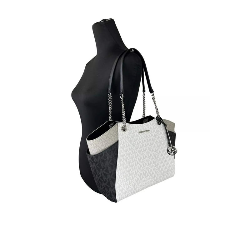 Michael Kors Women's Jet Set Large Shoulder Bag Optic White