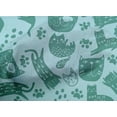 thumbnail image 4 of oneOone Cotton Poplin Arctic Blue Fabric Cat Sewing Material Print Fabric By The Yard 56 Inch Wide-KQE, 4 of 4