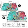 thumbnail image 3 of Kdxio Cartoon Map Of Europe Print Windshield Sun Shade,UV Rays and Sun Heat Protection,Sunshade for Car Windshield,Car Shade Front Windshield - Small, 3 of 6