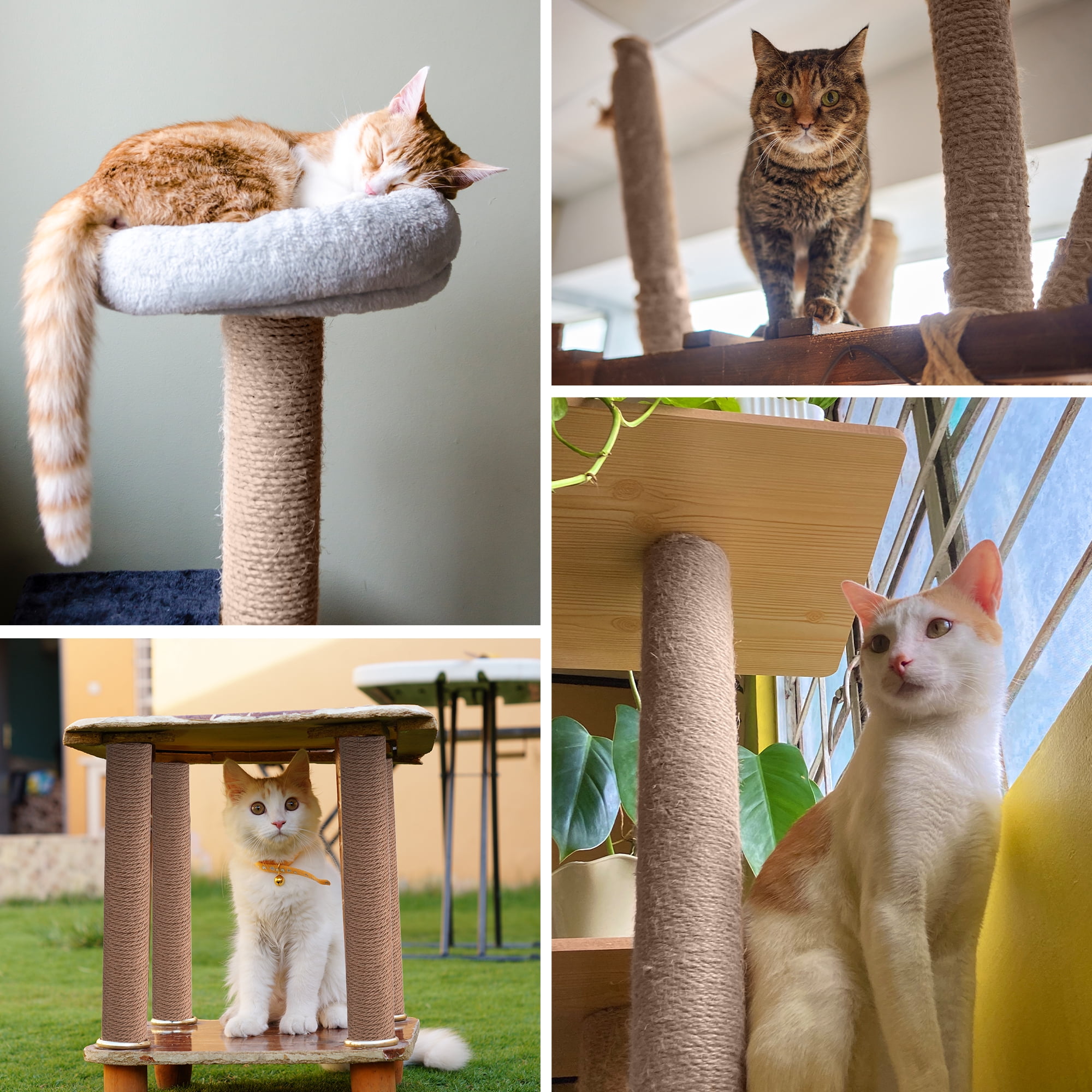Cat scratching posts Replacement Carpets Protective Scratch Post Refill Pole for yellow 40cmx7cm
