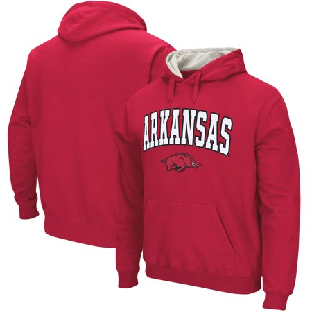 Arkansas Razorbacks Sweatshirt Throw Arkansas Razorbacks Stadium Athletic Arch & Logo Tackle Twill Pullover Hoodie - Cardinal ()