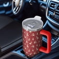 thumbnail image 6 of Red Christmas Reindeer Pattern Tumbler with Handle and Lid,40oz Double Wall Vacuum Insulated Tumbler,Cups Gift for Women and Men, 6 of 7