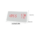 thumbnail image 2 of New Temperature And Humidity Multifunctional Silent Alarm Clock LED Wooden Clock Student Electronic Clock Bedside Desk Multifunctional Alarm Clock Red Letter Model Watch with Stopwatch Kids Coffee, 2 of 3