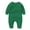 Green, variant on Unisex Baby Onesie, Solid Color Round Neck Long Sleeve Cotton Baby Clothes, Baby Footless Jumpsuit Crawling Clothes
