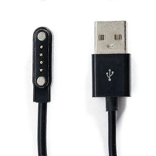 Cable de carga para reloj inteligente, cargador magnético universal de 4 pines para pulsera inteligente.
