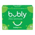 thumbnail image 2 of Bubly Lime Sparkling Water, 355ml cans, pack of 12, 2 of 10