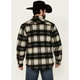 thumbnail image 4 of Dakota Grizzly Men's Plaid Print Burke Wool Sherpa Lined Zip Jacket Black X-Large  US, 4 of 4