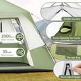 thumbnail image 5 of Ktaxon 6 Person Family Tents, Parties, Music Festival Tent, Big, Easy Up, Waterproof, Weather Resistant, Green, 5 of 9