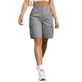 thumbnail image 5 of Tqcoqu Womens Hiking Cargo Shorts Stretch Quick Dry Cargo Shorts with Pockets for Casual Golf Travel and Workout,Gray Women's S-XXXL, 5 of 8