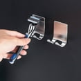 thumbnail image 3 of xaoyunyn 2PCS Stainless Steel Shaving Rack for Bathroom Versatile Hook for Razors,Loofah,Towels More No Tools or Screws Needed for Installation, 3 of 9