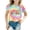 00-Yellow1#679, variant on Kiijoy T-Shirt for Girls Back To School Tie Dye Short Sleeve Tshirt Kids Top, Sizes 2-3