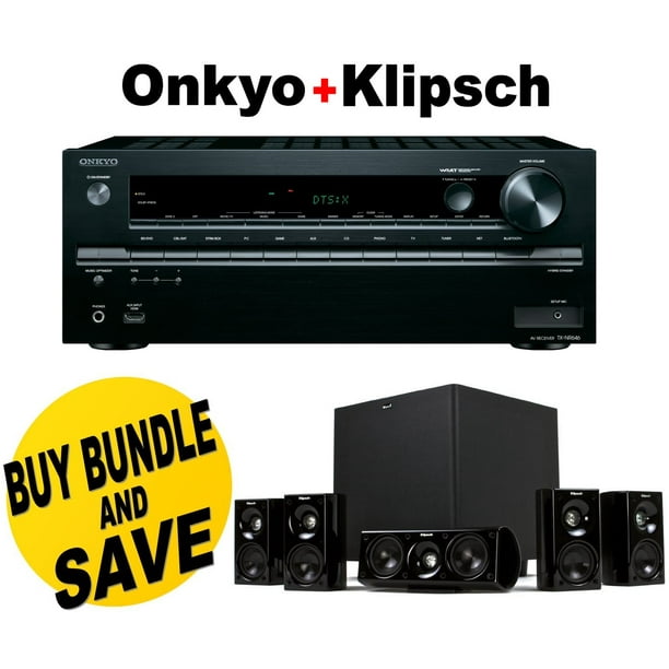 Onkyo TXNR646 7.2Channel Network A/V Receiver + Klipsch HDT600 Home