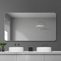 Rimless R50 Round Corner Bathroom Mirror
