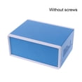 thumbnail image 4 of Blue Junction Box Metal Rectangle Electronic Project for Case DIY Preventive Box Power Enclosure Corrosion Resistant Dur, 4 of 8