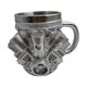 thumbnail image 2 of Taza de café con motor, modelo de motor de coche, taza de acero inoxidable y resina para té y agua. V6 S, 2 of 6