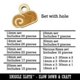 thumbnail image 2 of Swiss Roll Cream Cake Wood Mini Charms Shapes DIY Craft Jewelry - With Hole - Various Sizes (16pcs), 2 of 7