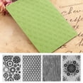 thumbnail image 4 of Tebru 4Pcs Plastic Embossing Folders Embossed Template  Card Making Scrapbooking Paper Craft Tool,Scrapbooking Embossing Folders, Embossing Folder, 4 of 8