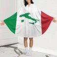 thumbnail image 4 of Map of Italy - Italian Flag Blanket Oversized Wearable Hooded Blanket Warm Throw Blanket Buttons Sweatshirt For Women Men Teens Flannel, 4 of 8