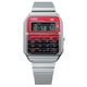 thumbnail image 1 of Casio Vintage Heritage Colors Digital Stainless Steel Quartz CA-500WE-4B Unisex Calculator Watch, 1 of 3