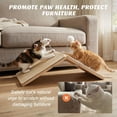 thumbnail image 3 of Tivray Cat Scratcher, Cat Sisal Scratching Ramp, Foldable Wooden Scratching Board with 2 Spring Plush Toys, Triangle Kitten Ramp Protect Furniture, Solid Non-Slip Scratch Pad for Indoor Multiple Pets, 3 of 7