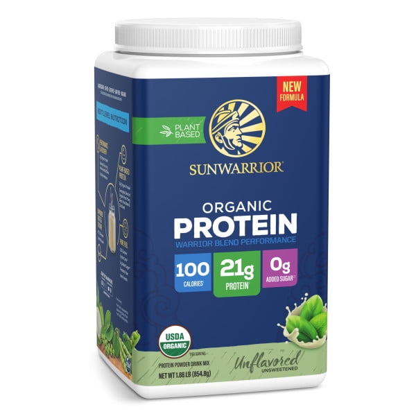 Sunwarrior US Organic Warrior Blend Performance Unflavored 854.84g Tub (28 srv)