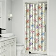 thumbnail image 2 of Waterproof Pioneer Shower Curtain 36x72 Inch Polyester Unique Colorful Floral Shower Curtain for Bathroom Hotel Home Decor with 7 Plastic Hooks, 2 of 5