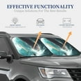 thumbnail image 4 of Bingfone Surfing Shark Windshield Sun Shade 2-Piece Foldable Car Front Window Sunshade for Most Sedans SUV Truck - Medium, 4 of 7